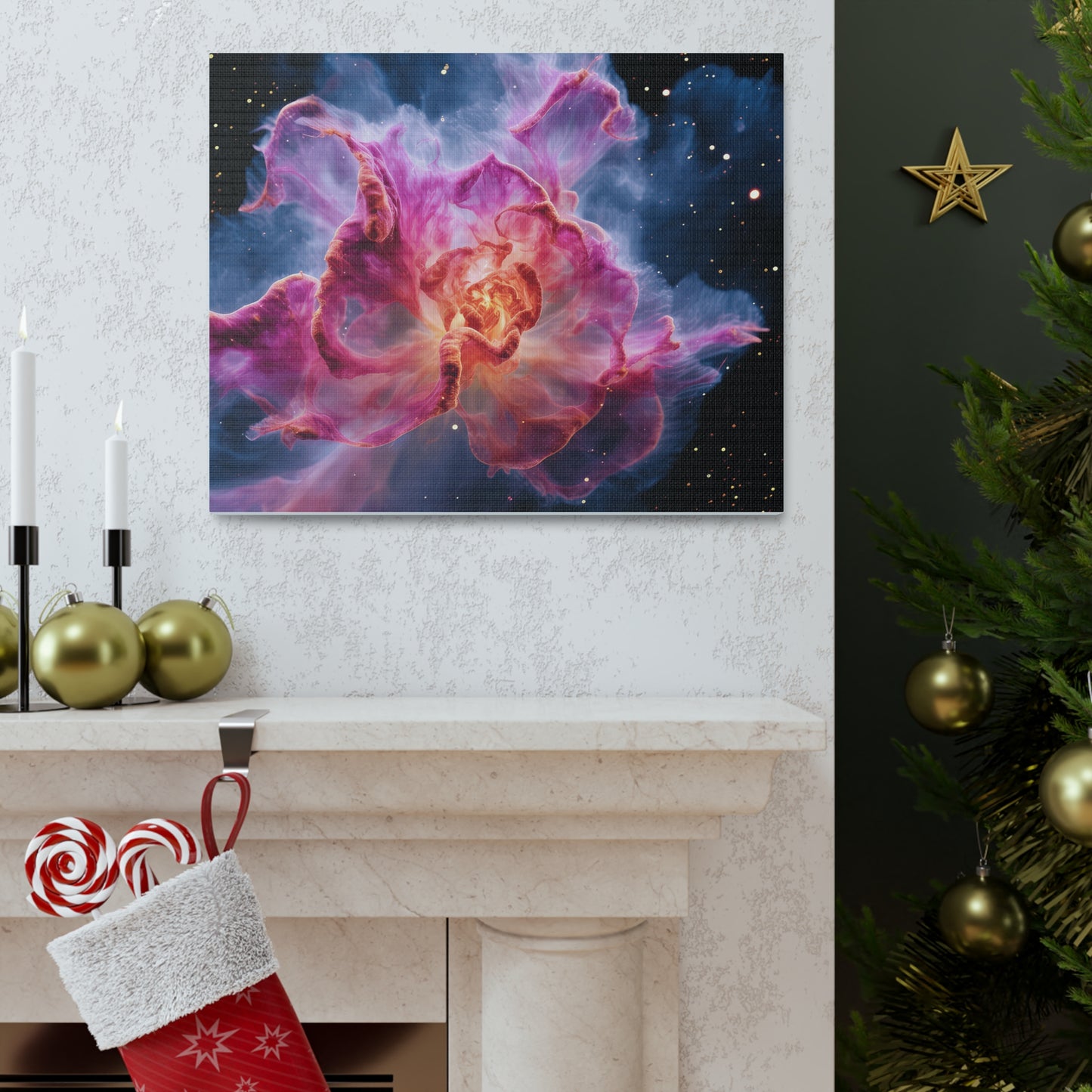 Space Flower 1 Canvas Gallery Wraps