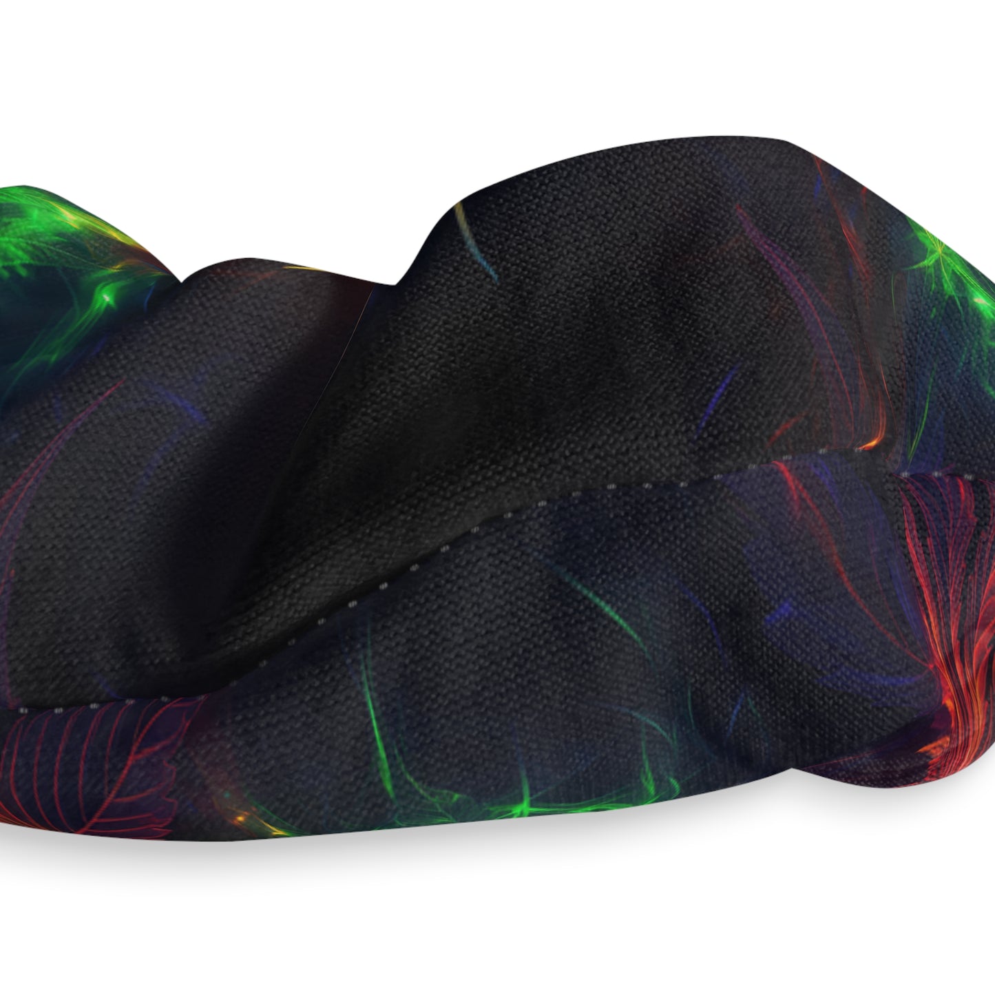 Pot Leaf Fire Rainbow 1 Scrunchie