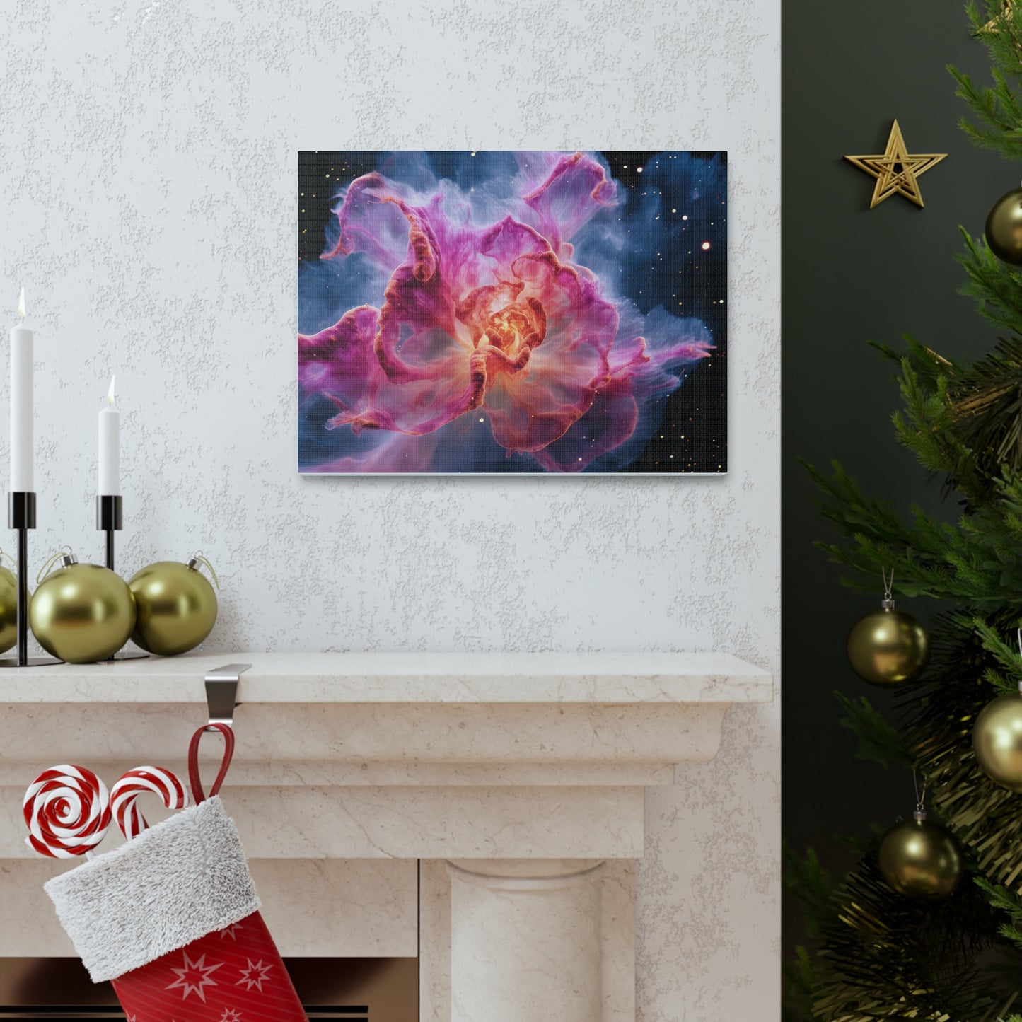 Space Flower 1 Canvas Gallery Wraps