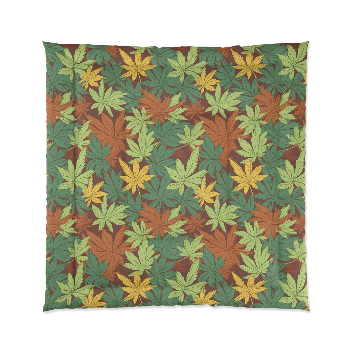 Pot Leaf Fall Colors 1 Comforter