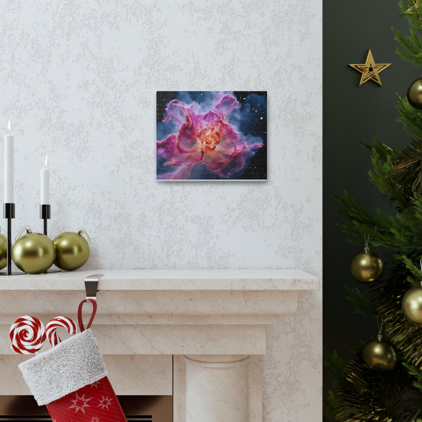 Space Flower 1 Canvas Gallery Wraps