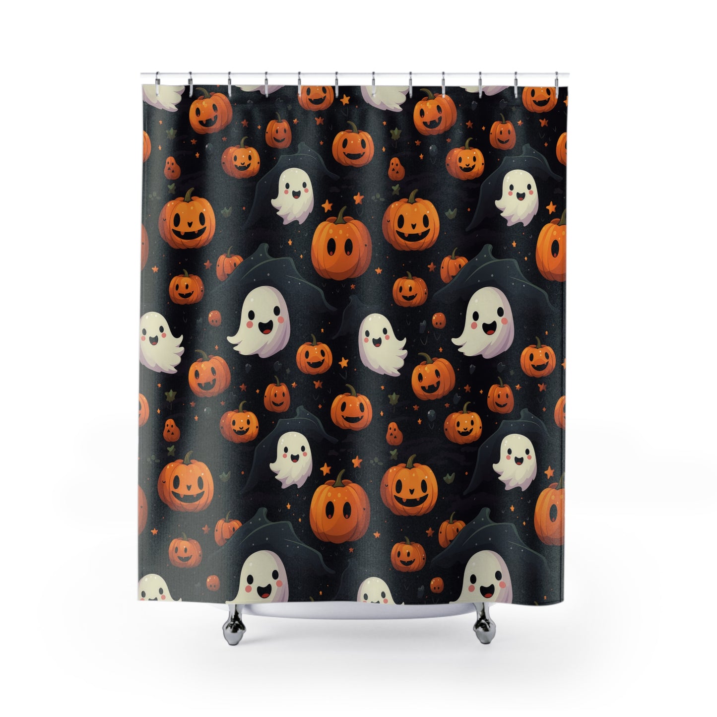 Pumpkins Ghosts 2 Shower Curtains