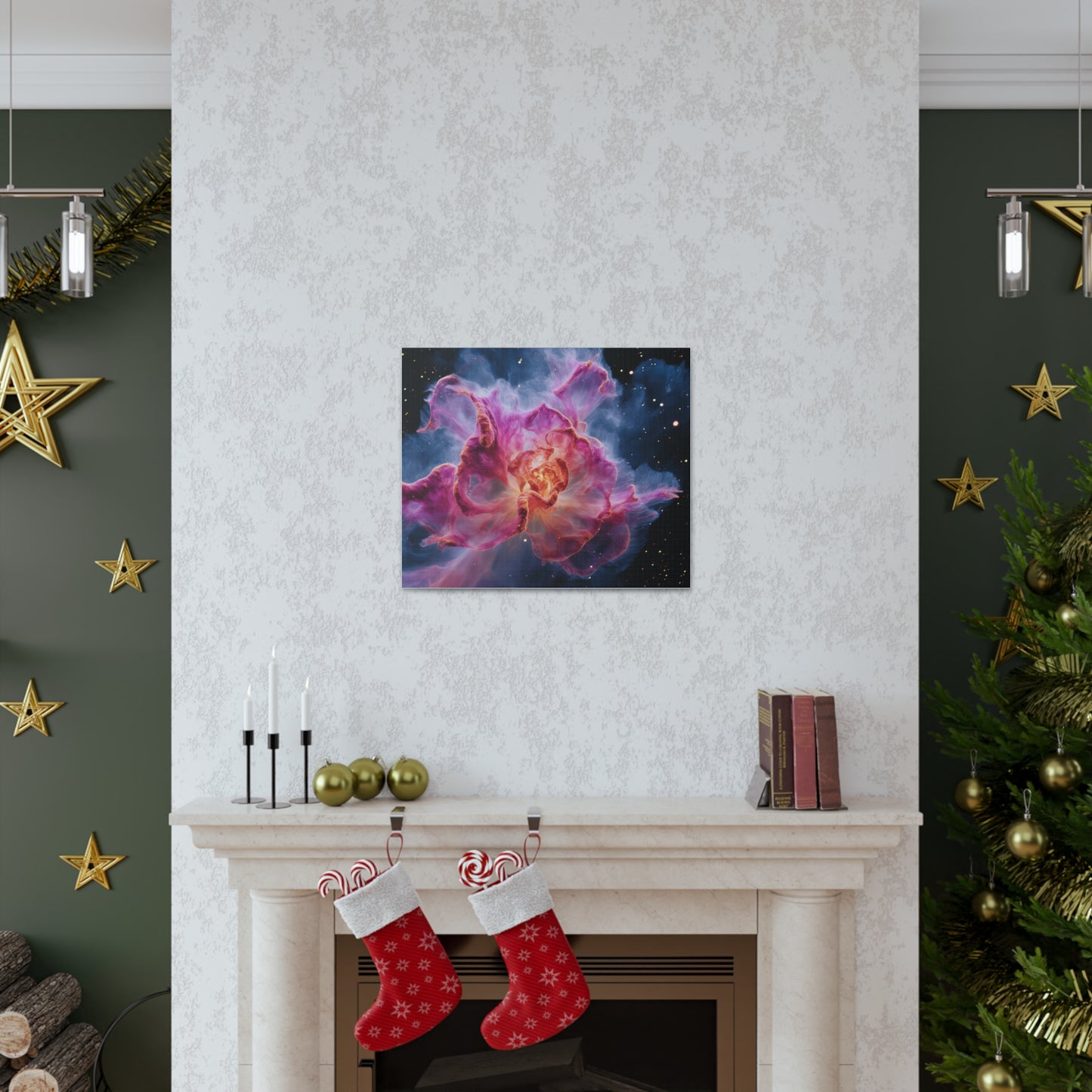 Space Flower 1 Canvas Gallery Wraps
