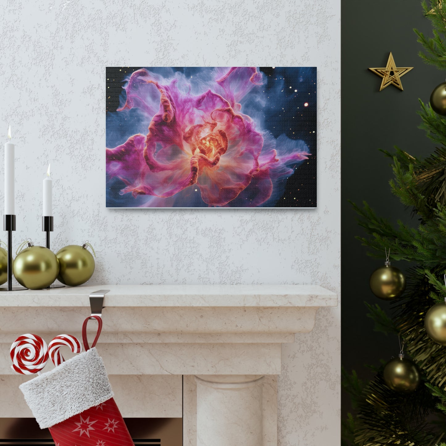 Space Flower 1 Canvas Gallery Wraps