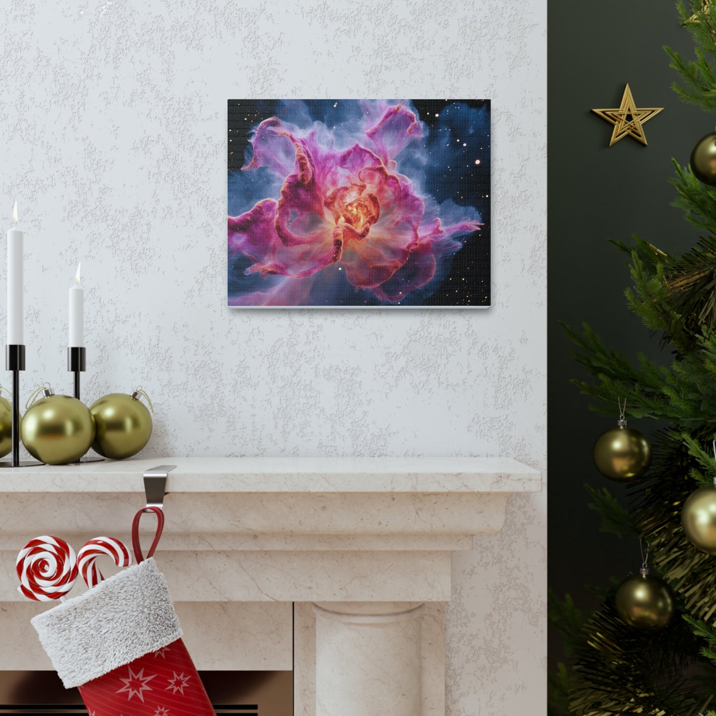 Space Flower 1 Canvas Gallery Wraps