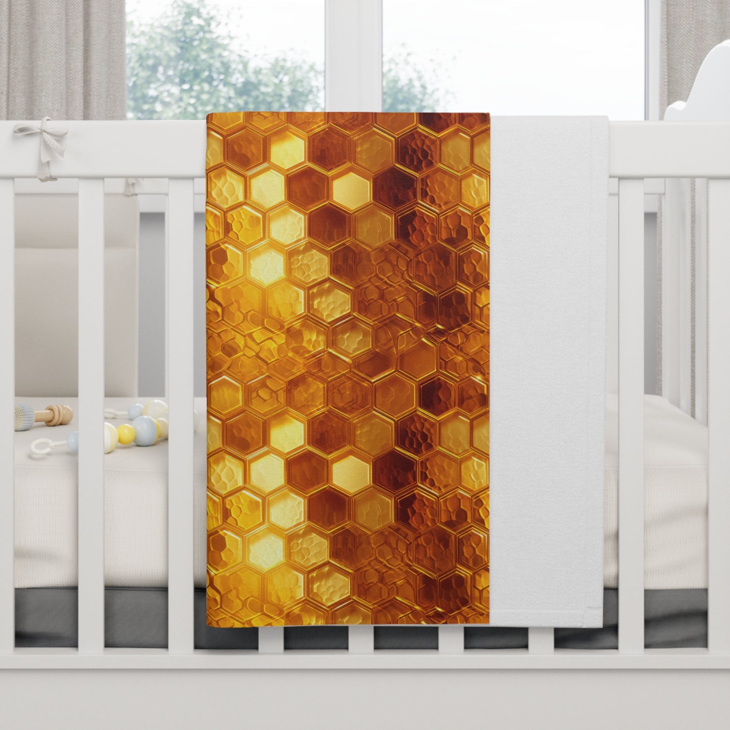 Honeycomb 1 Soft Fleece Baby Blanket