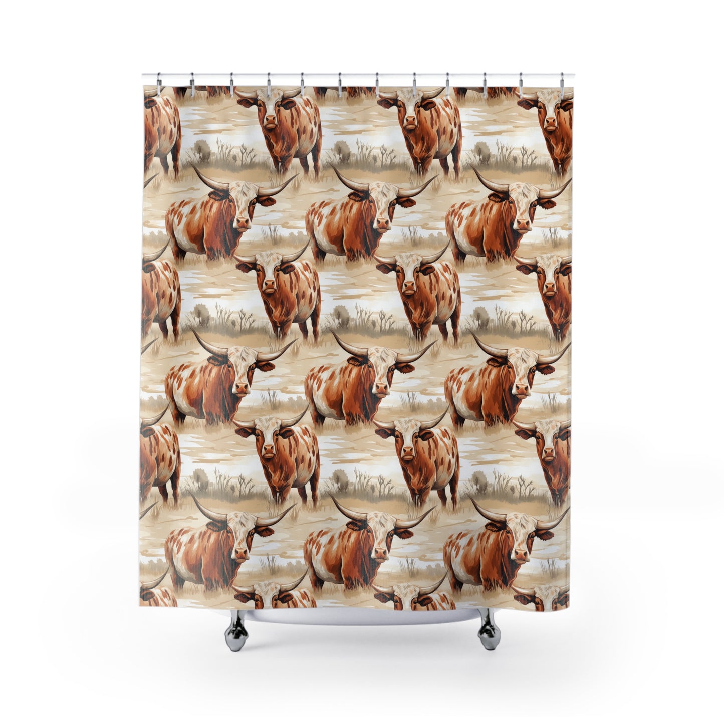 Texas Longhorn 1 Shower Curtains