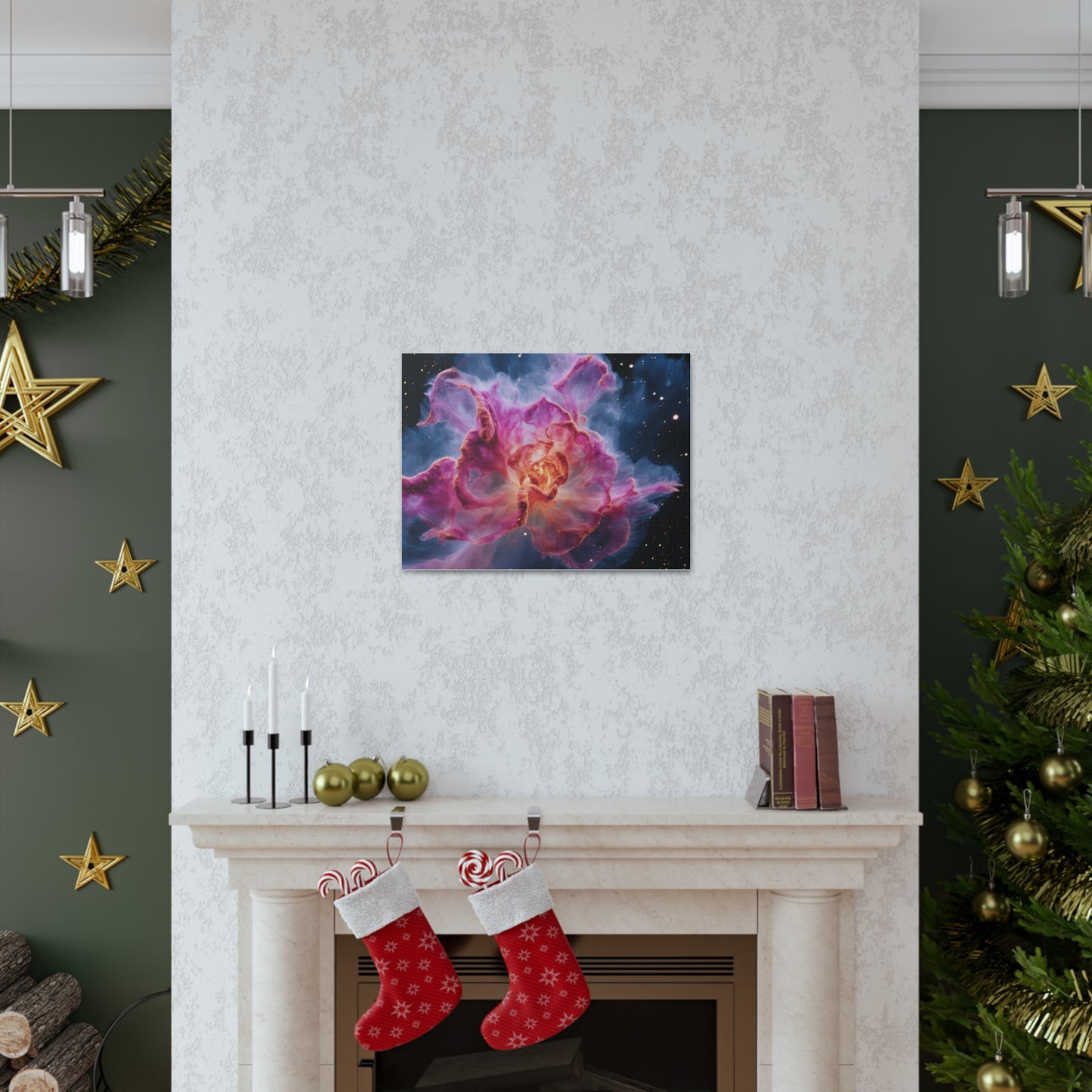 Space Flower 1 Canvas Gallery Wraps