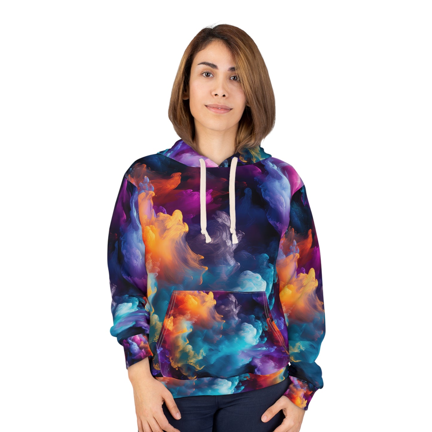 Rainbow Clouds 4 Unisex Pullover Hoodie (AOP)