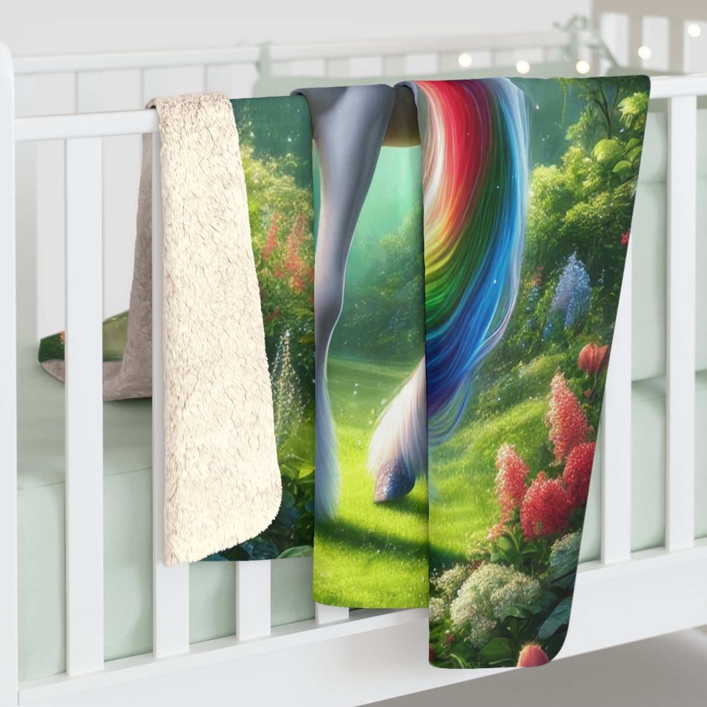 Rainbow Unicorn 1 Sherpa Fleece Blanket