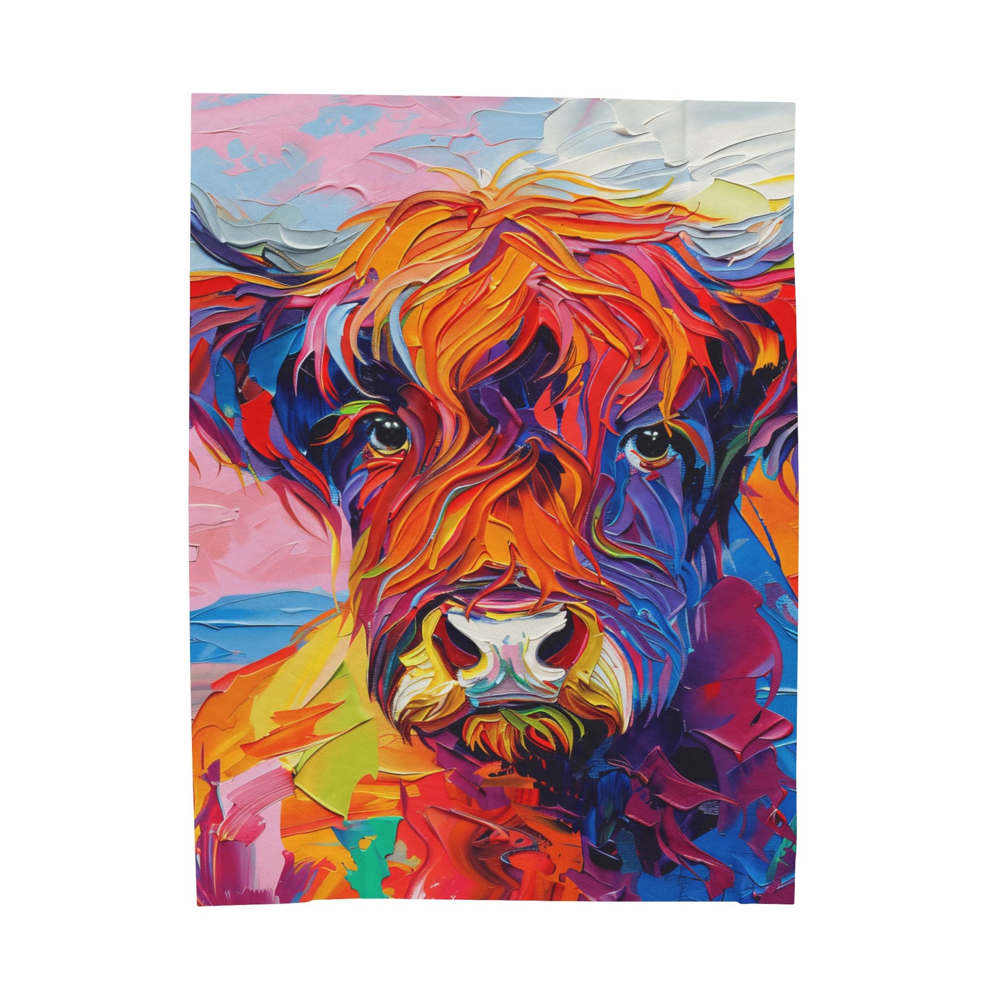 Highland Cow 3 Velveteen Plush Blanket