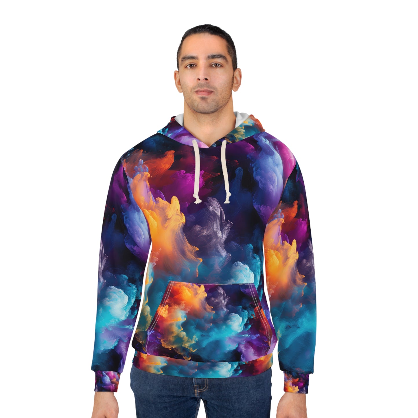 Rainbow Clouds 4 Unisex Pullover Hoodie (AOP)