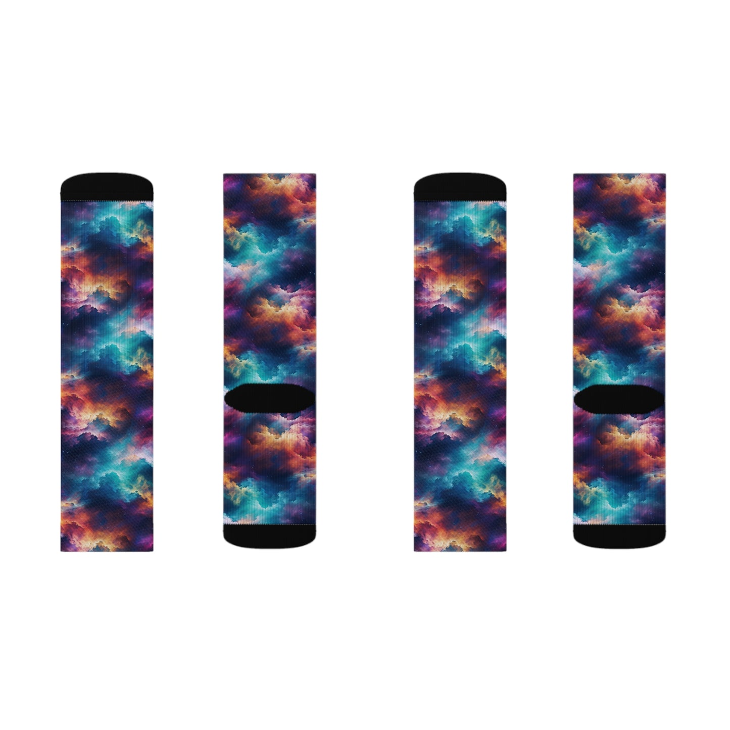 Rainbow Clouds 5 Sublimation Socks