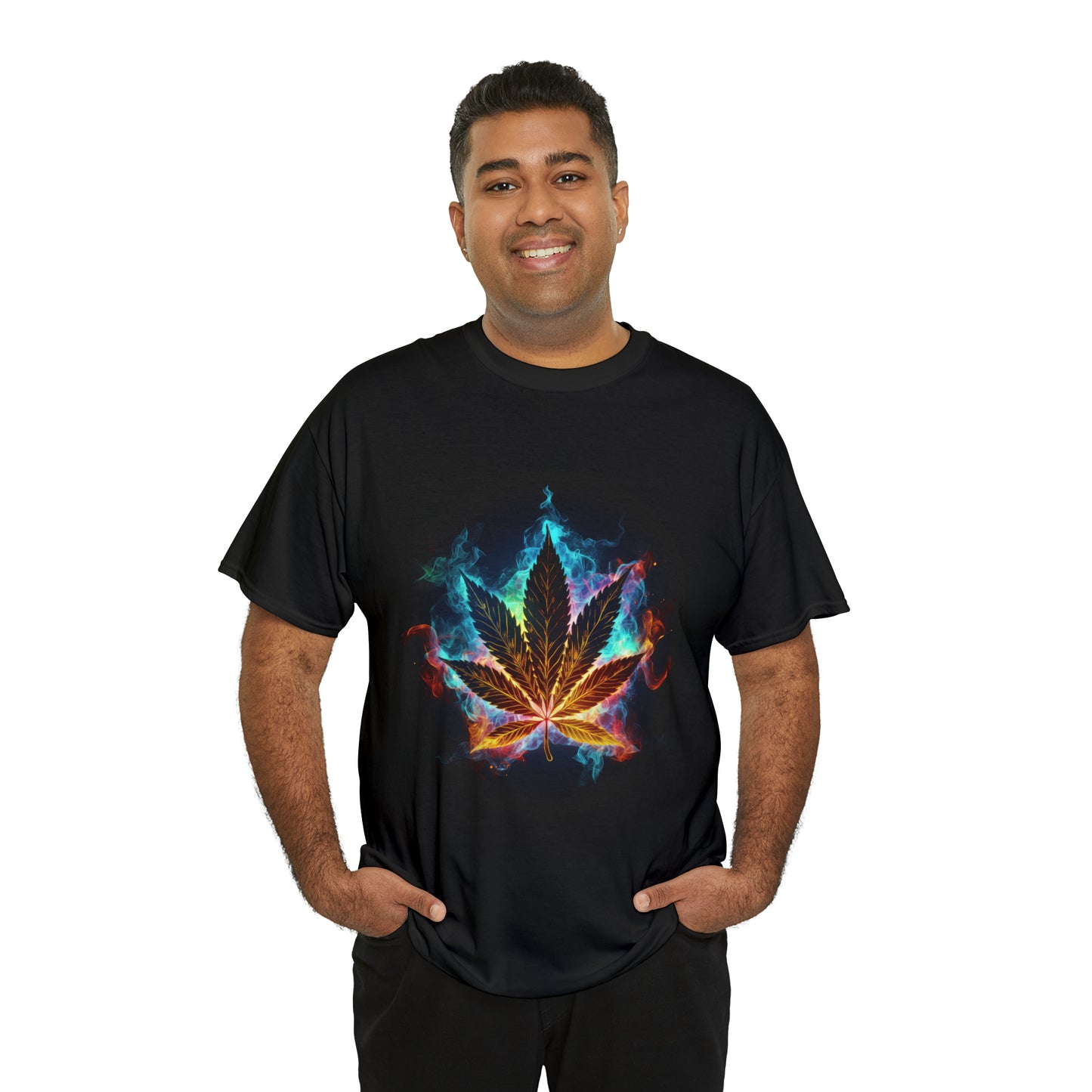 Pot Leaf 7 Unisex Heavy Cotton Tee