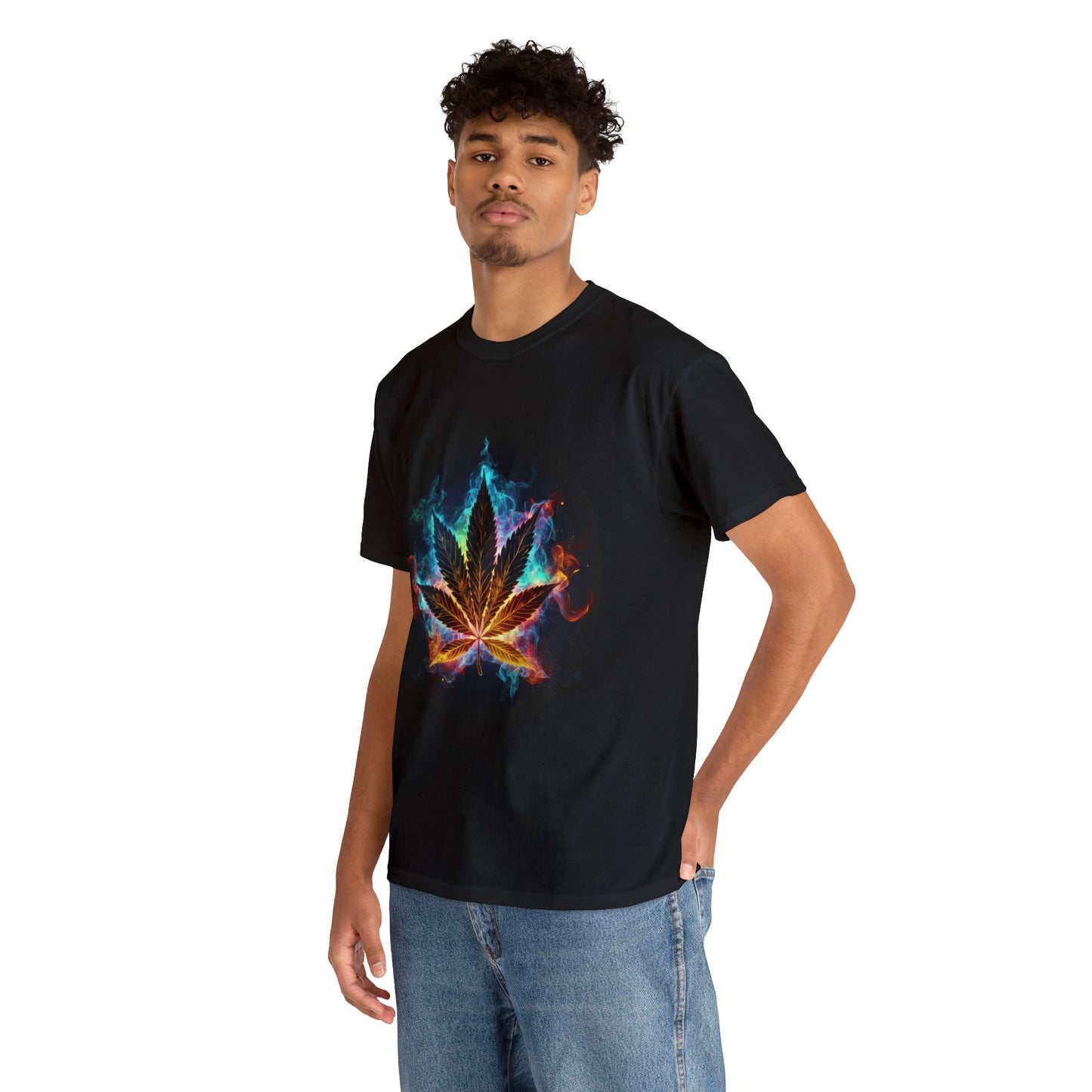 Pot Leaf 7 Unisex Heavy Cotton Tee