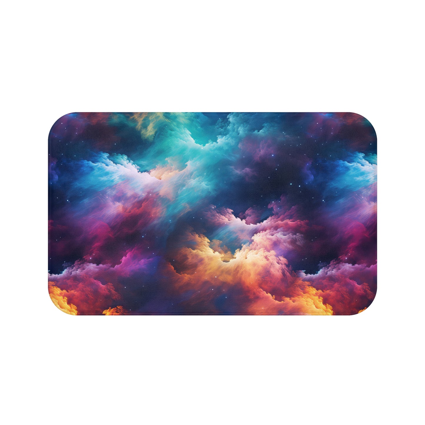 Rainbow Clouds 5 Bath Mat