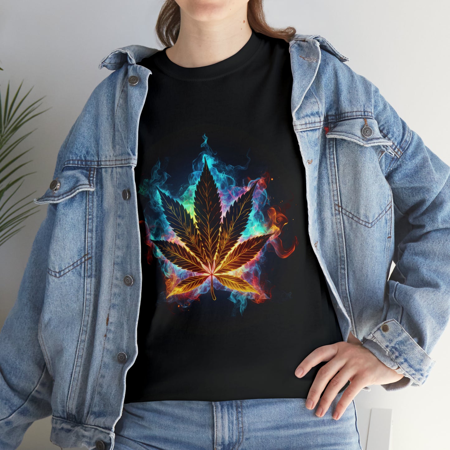 Pot Leaf 7 Unisex Heavy Cotton Tee