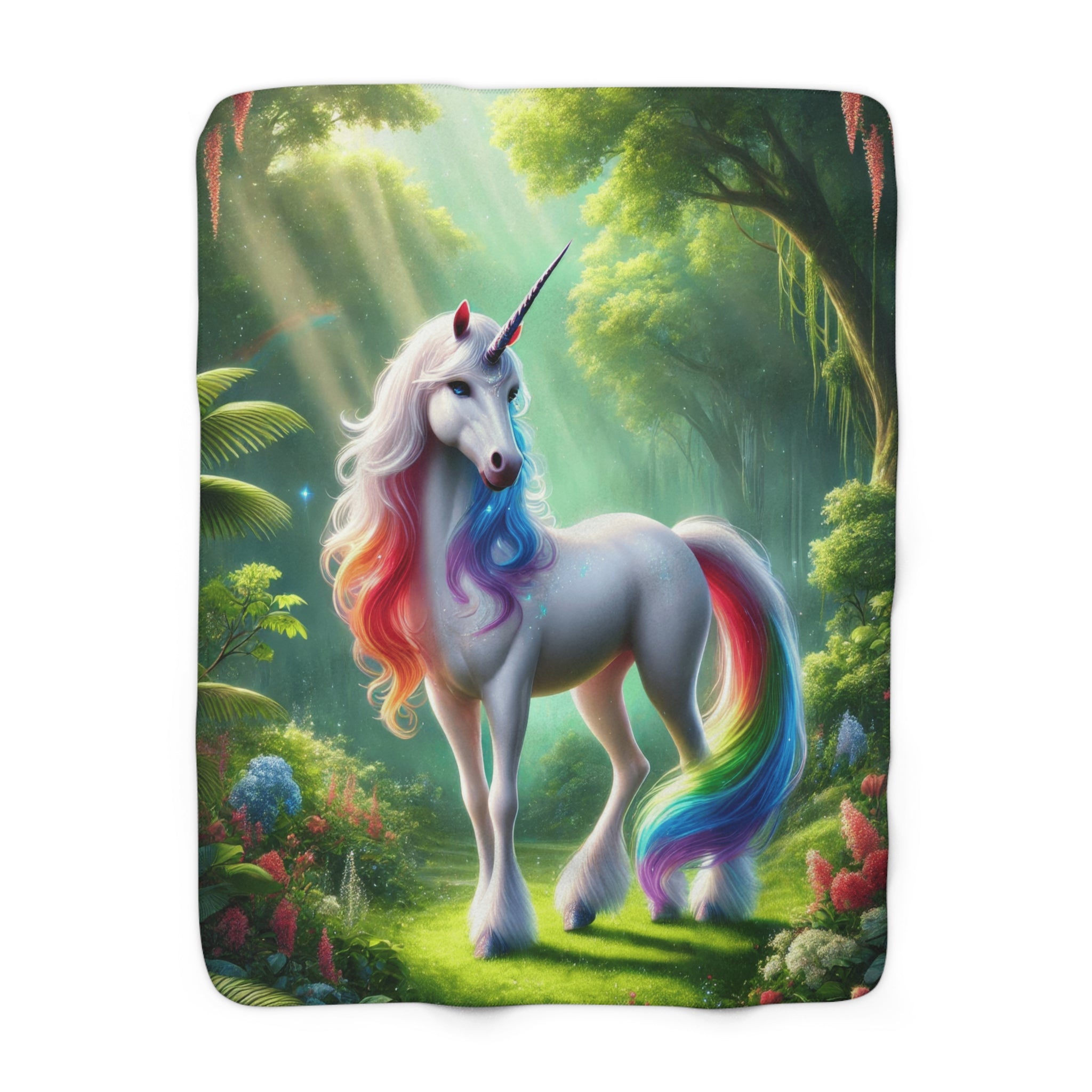 Sherpa unicorn blanket sale