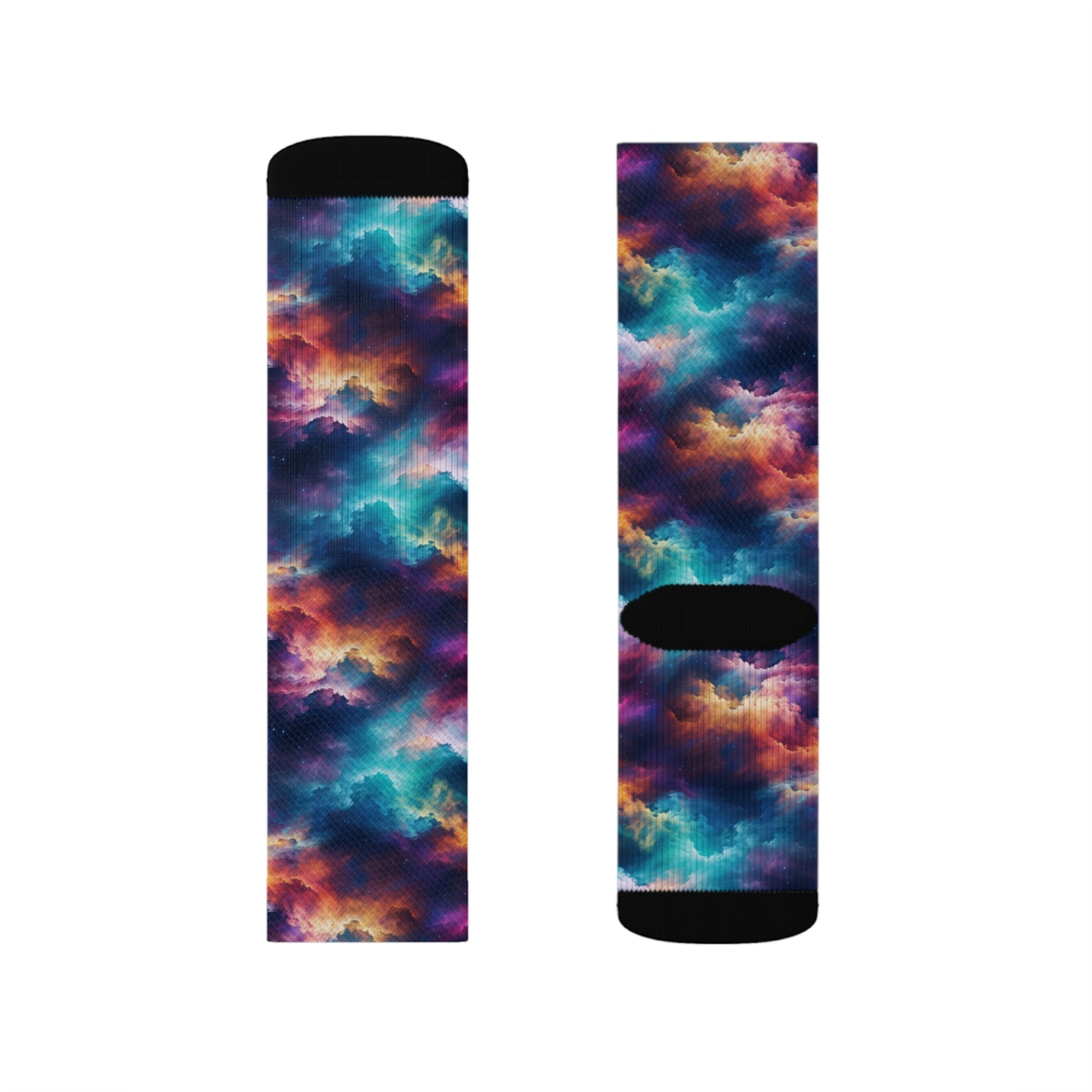 Rainbow Clouds 5 Sublimation Socks