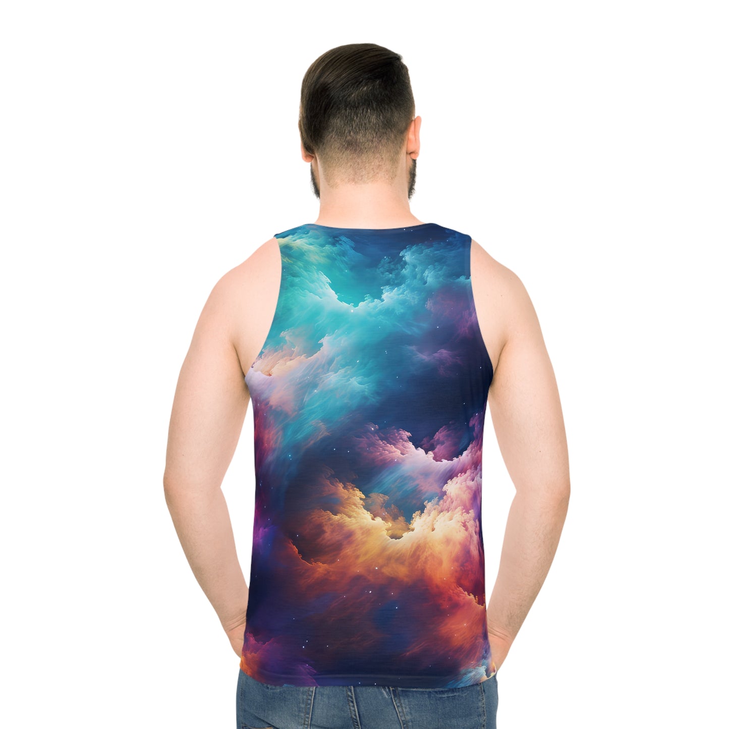 Rainbow Clouds 5 Unisex Tank Top (AOP)