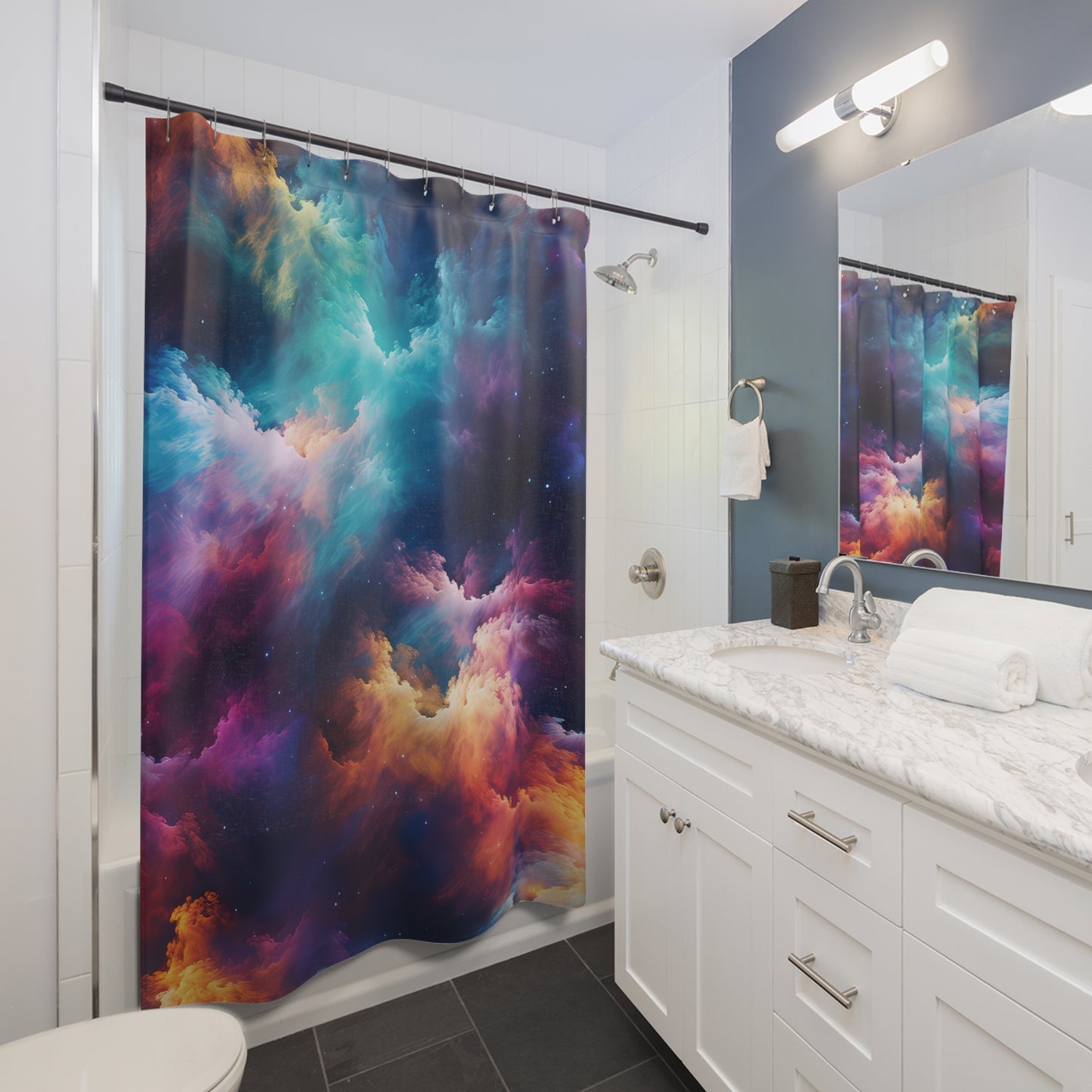 Rainbow Clouds 5 Shower Curtains