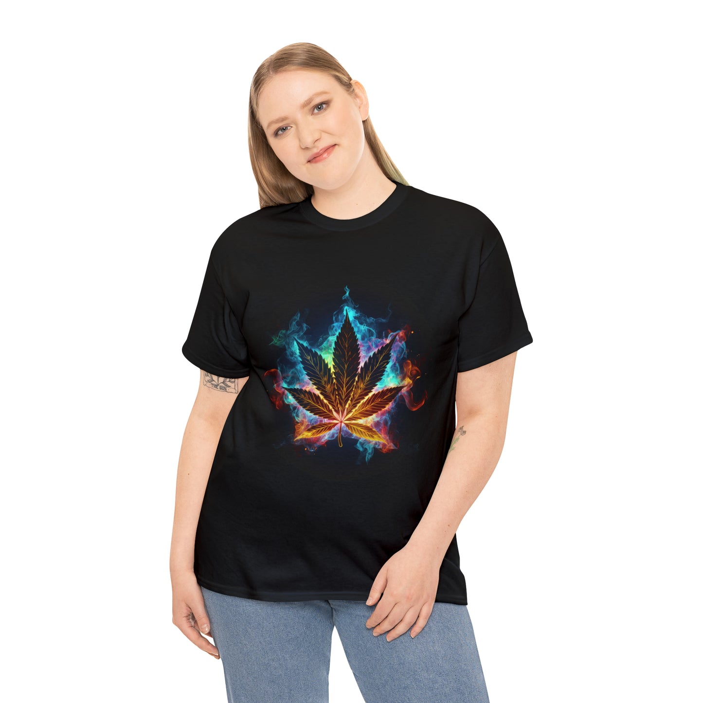 Pot Leaf 7 Unisex Heavy Cotton Tee