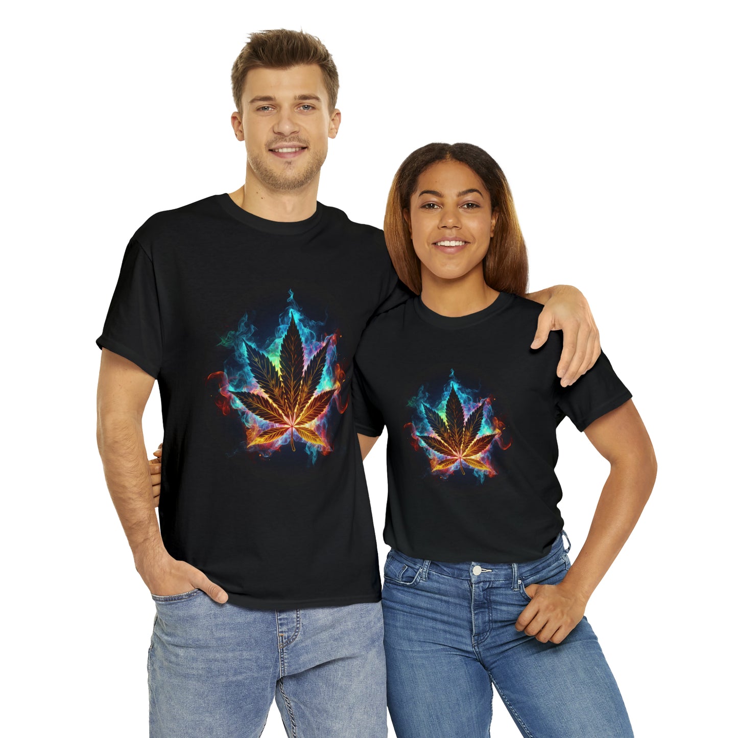 Pot Leaf 7 Unisex Heavy Cotton Tee