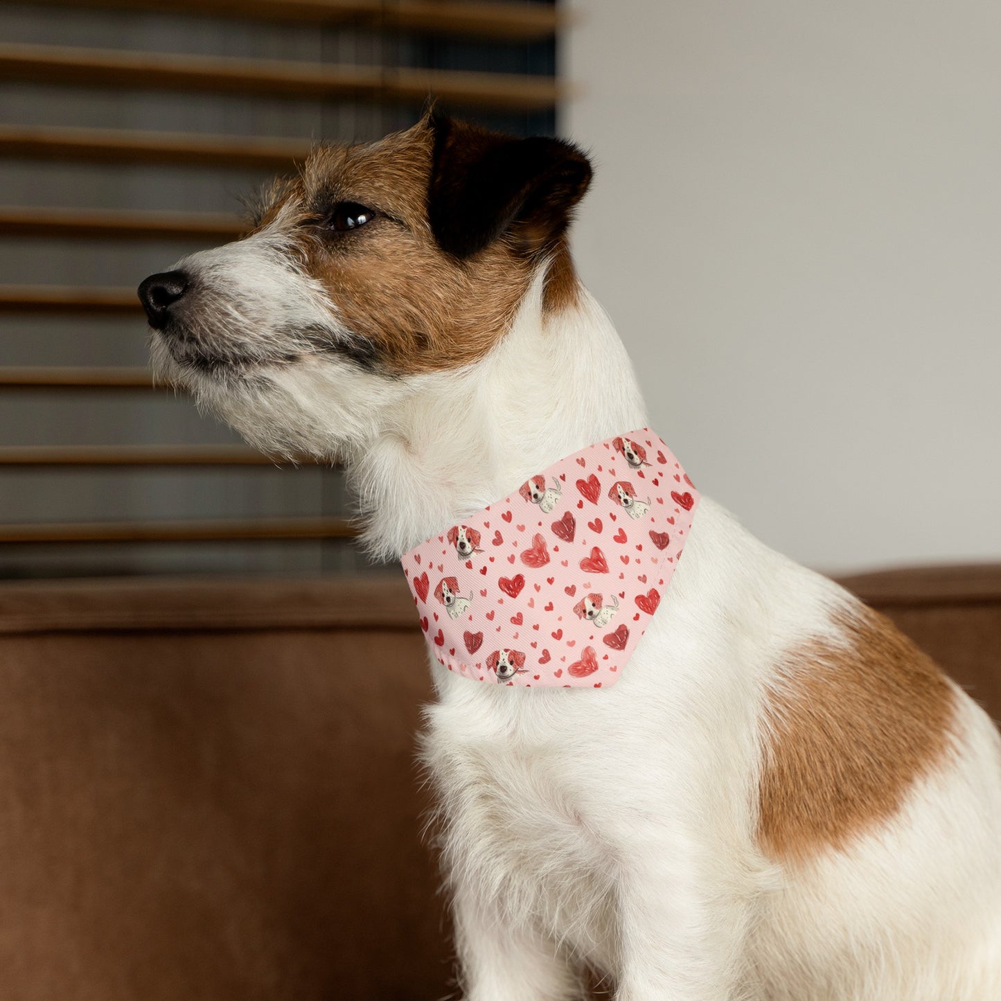 Puppies & Hearts 4 Pet Bandana Collar