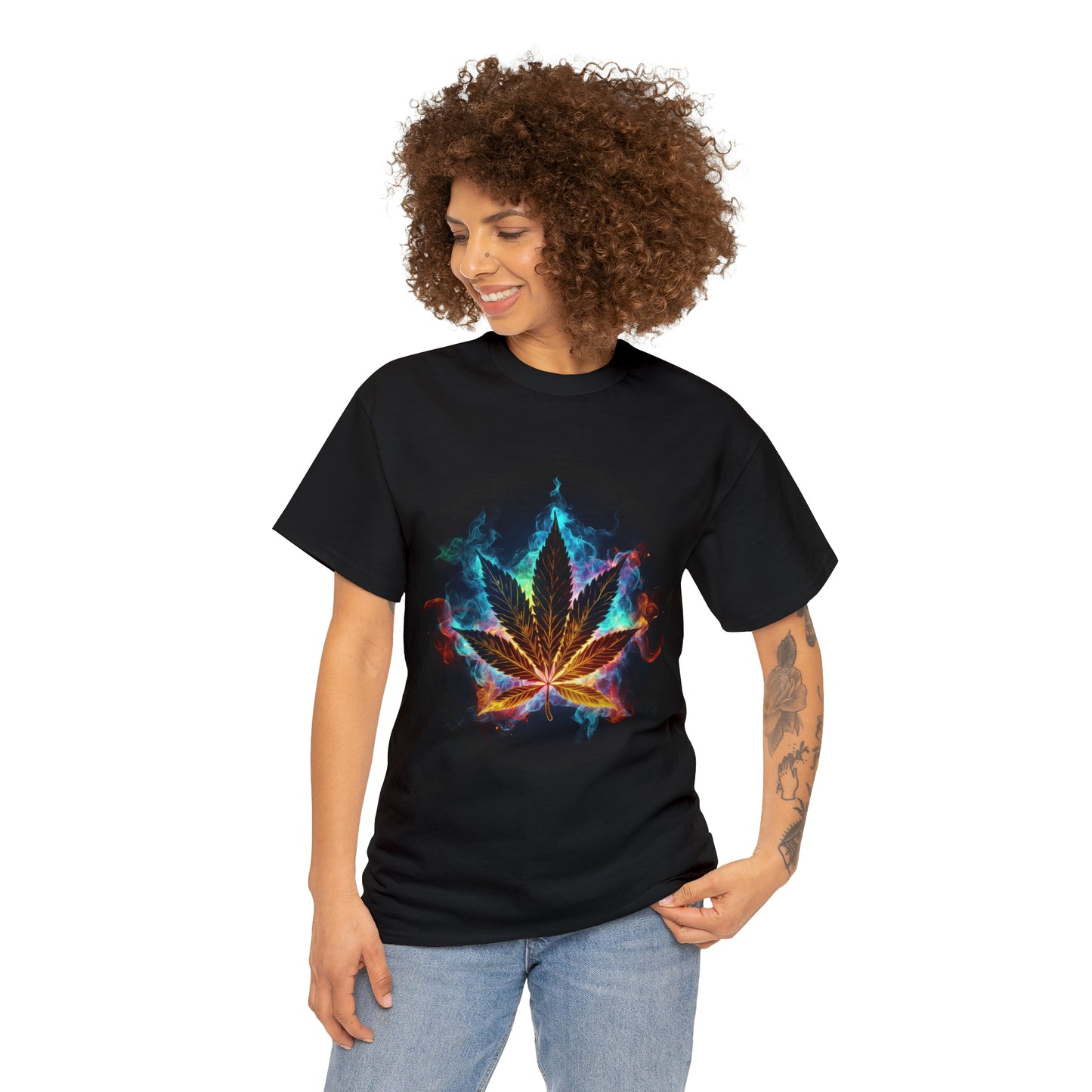 Pot Leaf 7 Unisex Heavy Cotton Tee