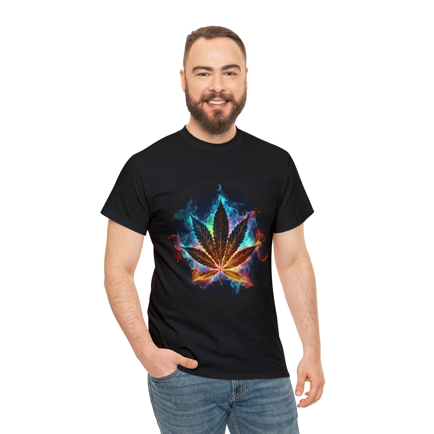 Pot Leaf 7 Unisex Heavy Cotton Tee