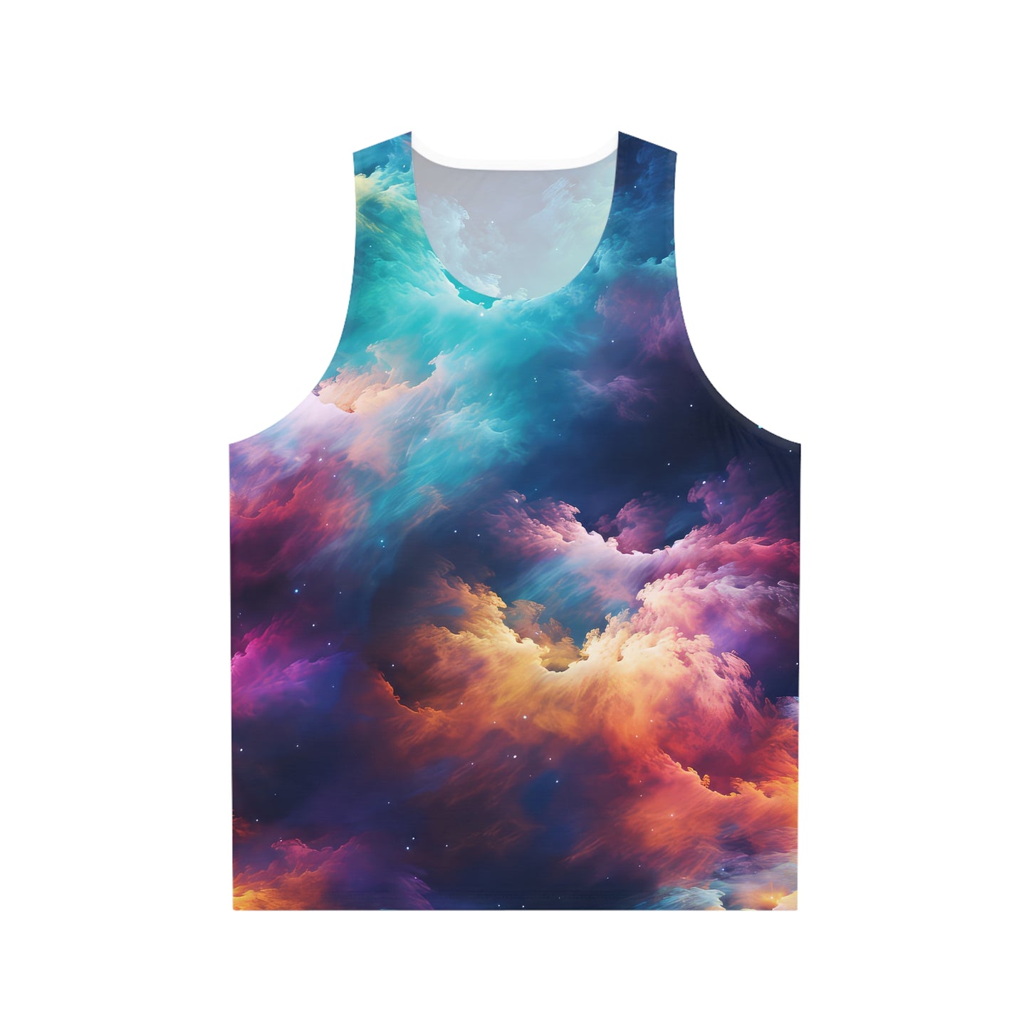 Rainbow Clouds 5 Unisex Tank Top (AOP)