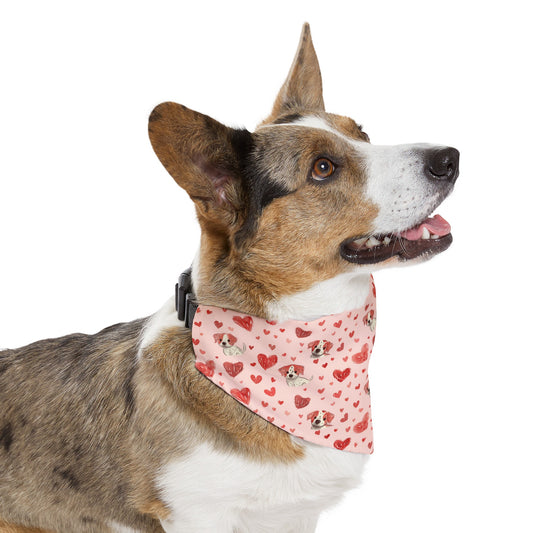 Puppies & Hearts 4 Pet Bandana Collar