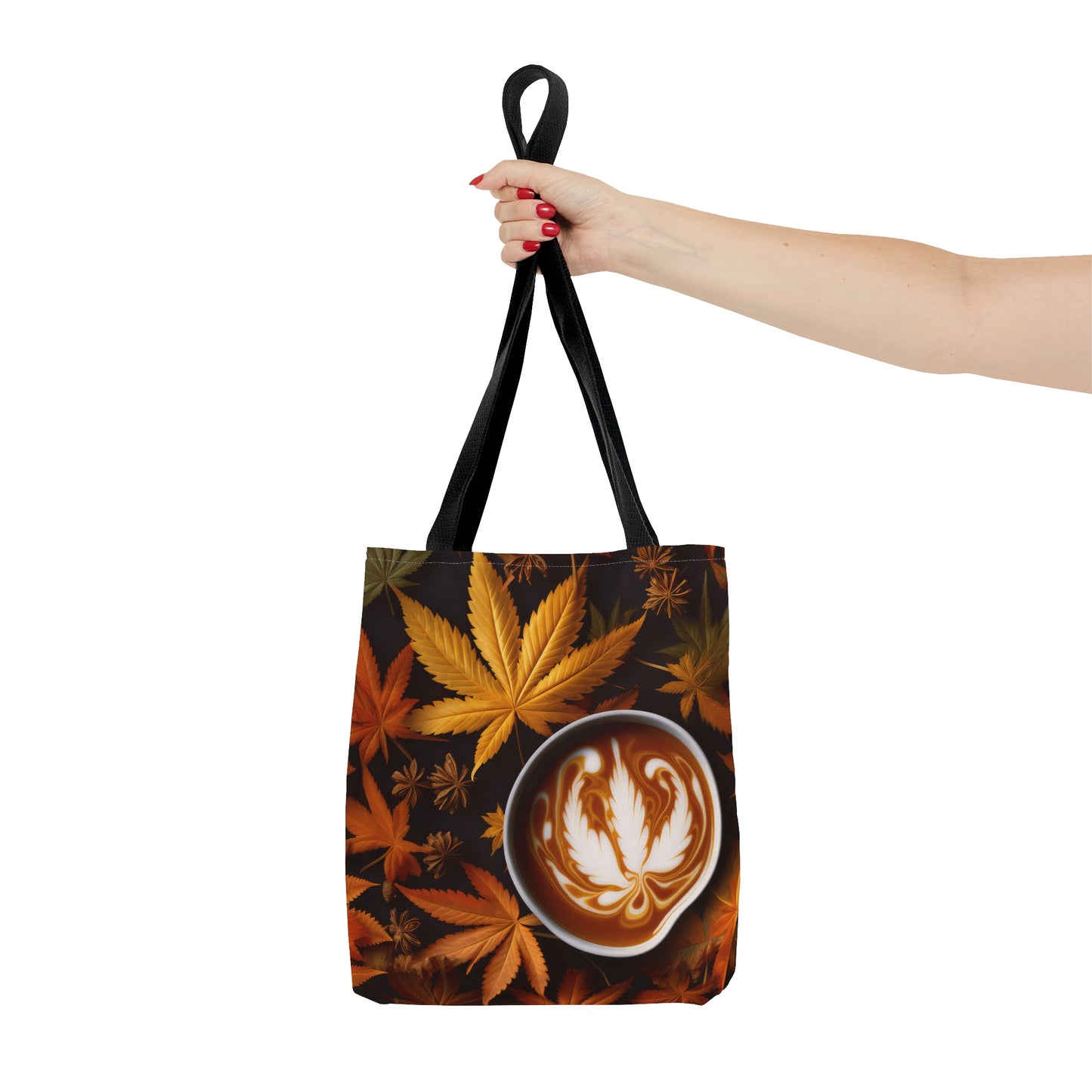 Pot Leaf Fall Colors Coffee 2 Tote Bag (AOP)