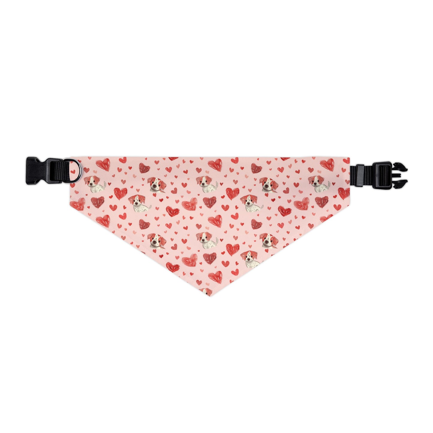 Puppies & Hearts 4 Pet Bandana Collar