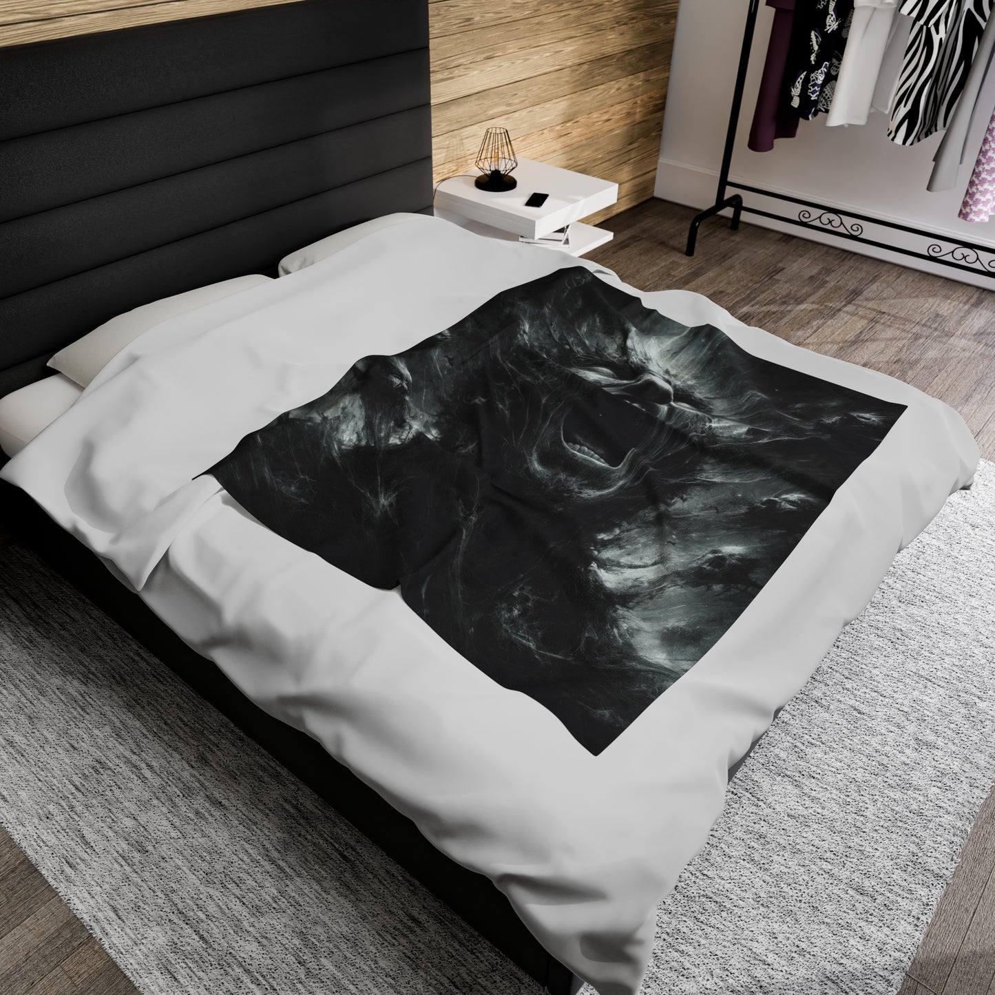 Disturbed Down With The Sickness 1 Velveteen Plush Blanket