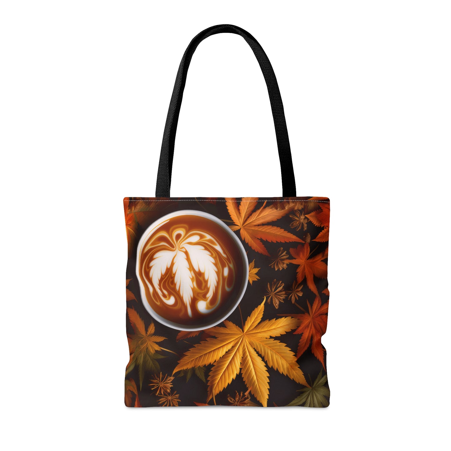 Pot Leaf Fall Colors Coffee 2 Tote Bag (AOP)