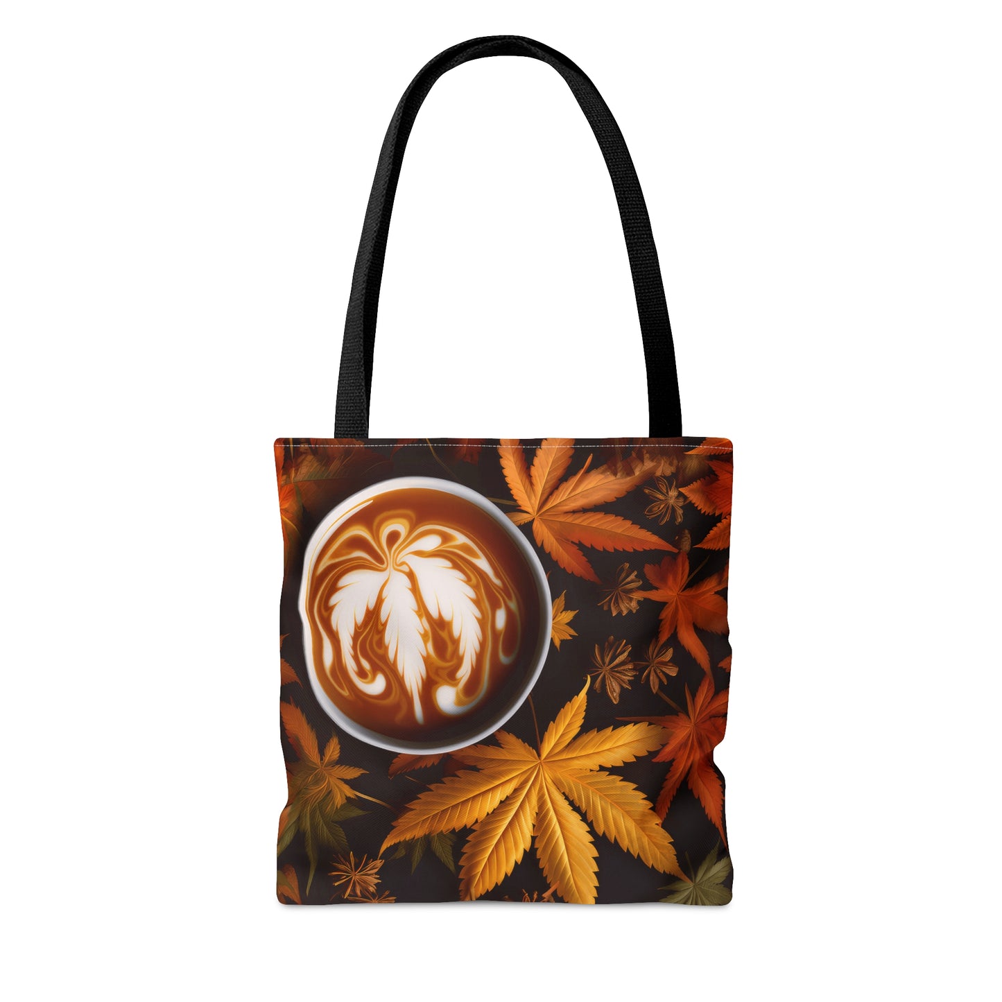 Pot Leaf Fall Colors Coffee 2 Tote Bag (AOP)