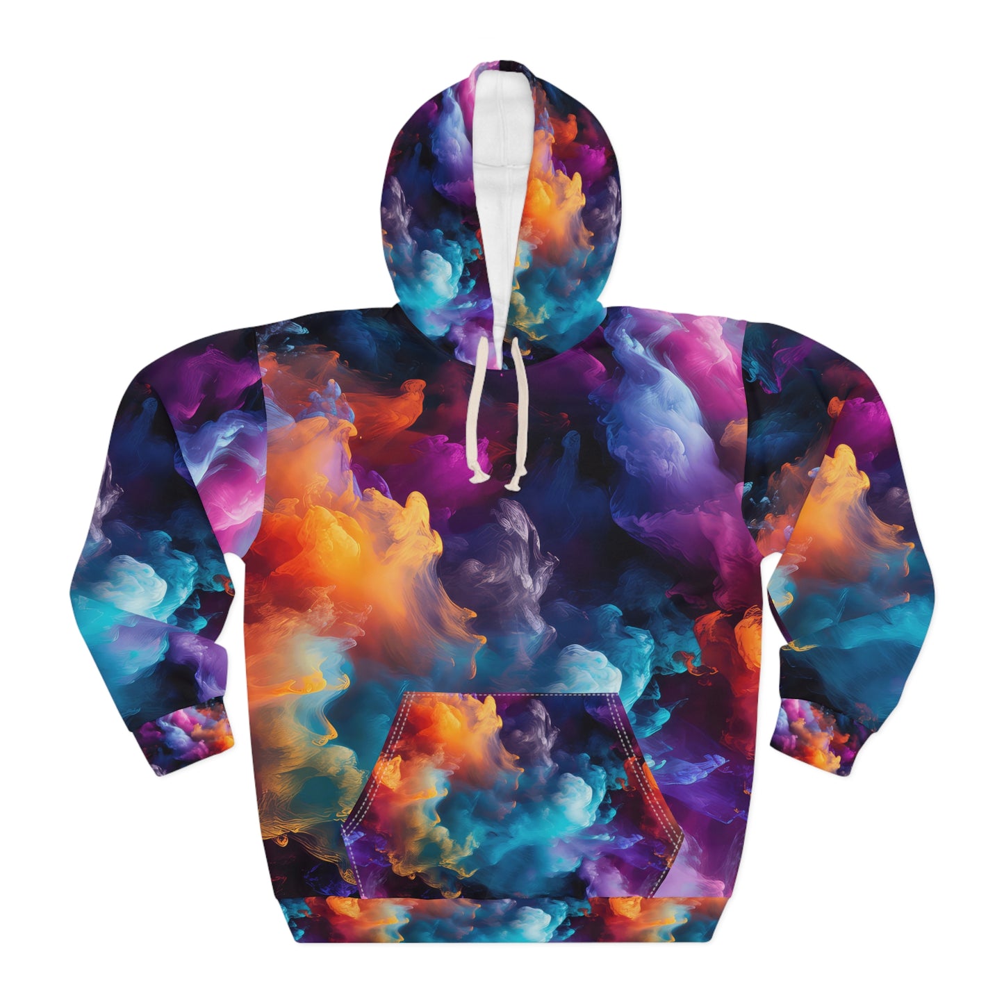 Rainbow Clouds 4 Unisex Pullover Hoodie (AOP)