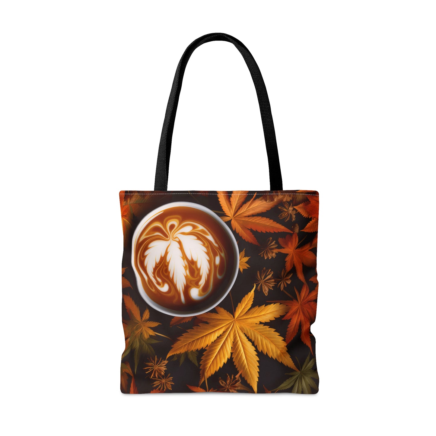 Pot Leaf Fall Colors Coffee 2 Tote Bag (AOP)