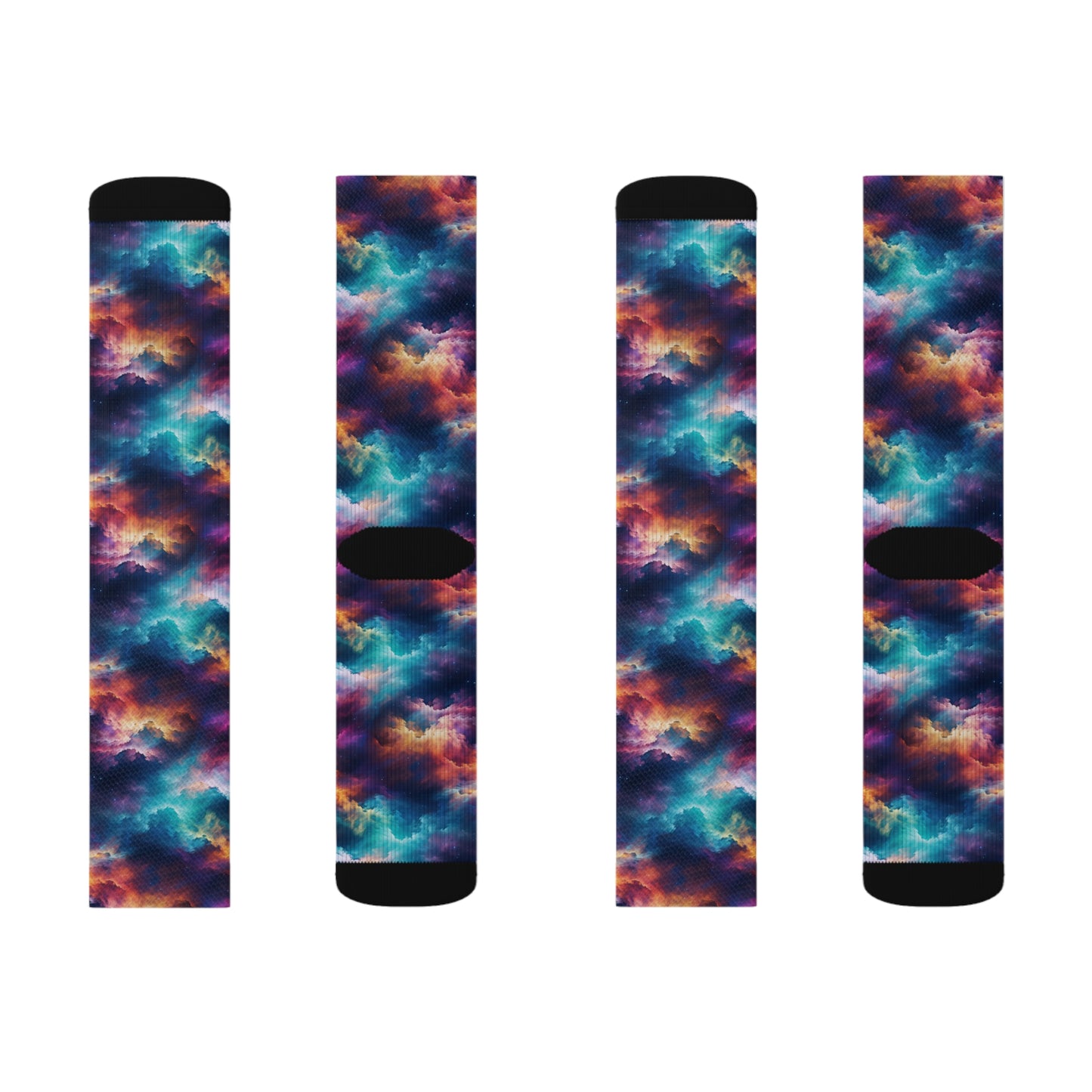 Rainbow Clouds 5 Sublimation Socks